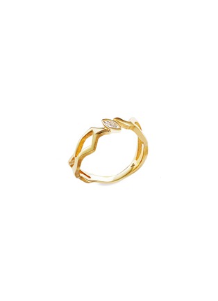 Main View - Click To Enlarge - MILAMORE - Kintsugi II Diamond 18K Gold Ring — US 6.5