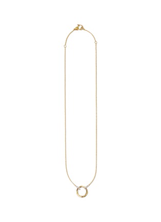 Main View - Click To Enlarge - MILAMORE - Kintsugi EN Open Diamond 18K Gold Necklace — 50cm