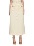 Main View - Click To Enlarge - BLAZÉ MILANO - Savannah Appaloosa Linen Silk Skirt