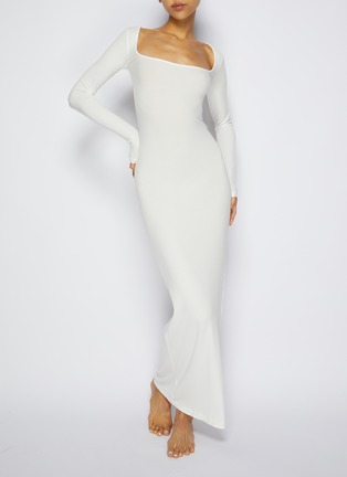 Figure View - Click To Enlarge - SKIMS - Soft Lounge Ribbed Long Sleeve Dress