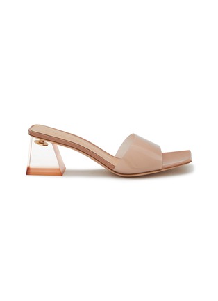 Main View - Click To Enlarge - GIANVITO ROSSI - 55 TPU Strap Heeled Sandals