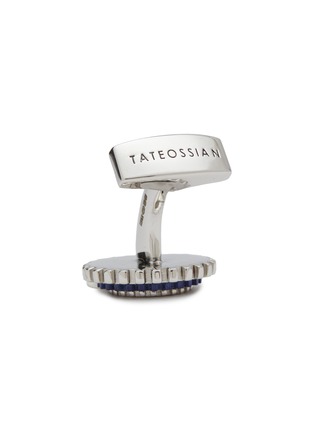 Detail View - Click To Enlarge - TATEOSSIAN - Limited Edition Lapis Lazuli Rhodium-Plated Sterling Silver Cufflinks