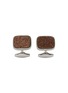 Main View - Click To Enlarge - TATEOSSIAN - Limited Edition Bronze Drusy Cable Sterling Silver Cufflinks