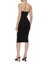 Back View - Click To Enlarge - ALICE & OLIVIA - Valda Embellished Strap Midi Dress