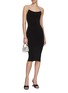 Figure View - Click To Enlarge - ALICE & OLIVIA - Valda Embellished Strap Midi Dress