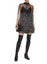 Figure View - Click To Enlarge - ALICE & OLIVIA - Zenon Sequin Embellished Cape Mini Dress