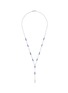 Main View - Click To Enlarge - TATEOSSIAN - Rosary Aventurine Feather Charm Rhodium-Plated Sterling Silver Necklace