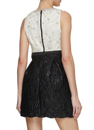 Back View - Click To Enlarge - ALICE & OLIVIA - True Embellished Bodice Shift Dress