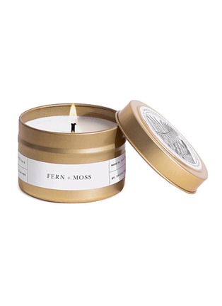 Main View - Click To Enlarge - BROOKLYN CANDLE STUDIO - Fern + Moss Gold Travel Candle 116g