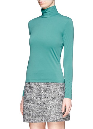 Front View - Click To Enlarge - ST. JOHN - Fine jersey turtle neck top