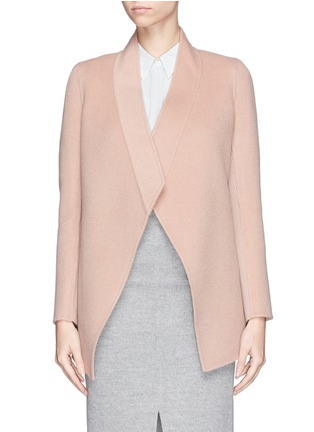 Main View - Click To Enlarge - ST. JOHN - Knit insert triangle open front jacket 