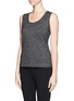 Front View - Click To Enlarge - ST. JOHN - Glitter knit sleeveless top