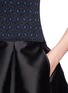Detail View - Click To Enlarge - ST. JOHN - Lurex jacquard flared dress