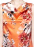 Detail View - Click To Enlarge - ST. JOHN - Chrysanthemum print drape shift dress