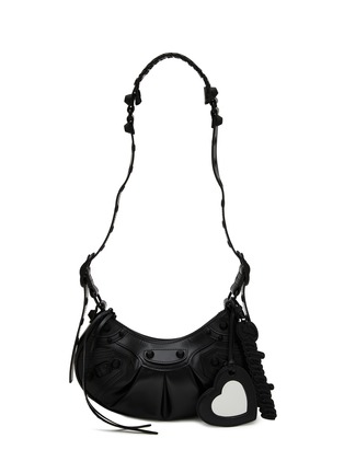 Main View - Click To Enlarge - BALENCIAGA - XS Le Cagole Latex Leather Shoulder Bag