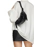 Figure View - Click To Enlarge - BALENCIAGA - XS Le Cagole Latex Leather Shoulder Bag
