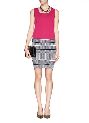 Figure View - Click To Enlarge - ST. JOHN - Milano wool knit contour tank top