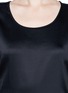 Detail View - Click To Enlarge - ST. JOHN - Scoop neck silk charmeuse T-shirt