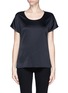 Main View - Click To Enlarge - ST. JOHN - Scoop neck silk charmeuse T-shirt