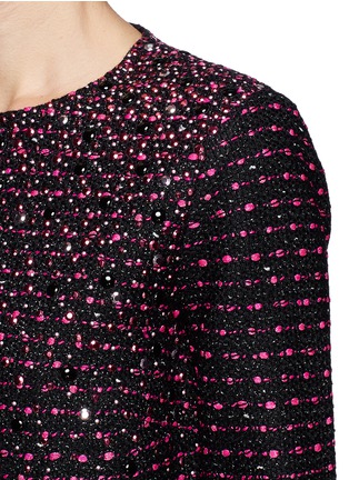 Detail View - Click To Enlarge - ST. JOHN - Multi-texture embellished knit top