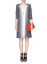 Detail View - Click To Enlarge - ST. JOHN - Ombre knit coat