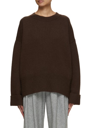 Main View - Click To Enlarge - ARCH4 - Turned Up Sleeve Hem Knit Sweater