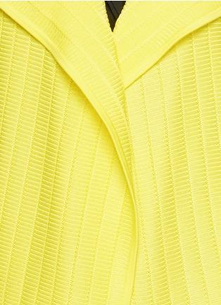 Detail View - Click To Enlarge - ST. JOHN - Plissé front milano knit jacket