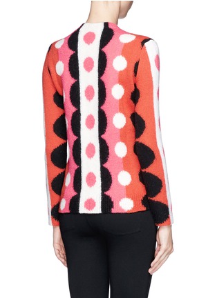 Back View - Click To Enlarge - VALENTINO GARAVANI - Optic floral wool sweater