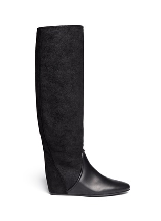 Main View - Click To Enlarge - LANVIN - Lizard embossed leather boots