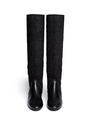 Figure View - Click To Enlarge - LANVIN - Lizard embossed leather boots