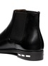 Detail View - Click To Enlarge - LANVIN - Metal tab leather Chelsea boots