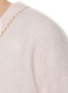  - CRUSH COLLECTION - Chain Detail V-Neck Fluffy Cashmere Jumper