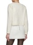 Back View - Click To Enlarge - CRUSH COLLECTION - Gold-Toned Button And Chain Cropped Cardigan