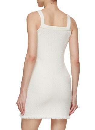Back View - Click To Enlarge - CRUSH COLLECTION - Frayed Hem Knitted Tank Dress