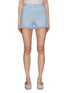 Main View - Click To Enlarge - CRUSH COLLECTION - Denim Look Knitted Shorts