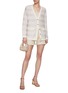 Figure View - Click To Enlarge - CRUSH COLLECTION - Striped Boucle Tweed Cardigan