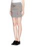 Front View - Click To Enlarge - STELLA MCCARTNEY - Rope appliqué wool blend skirt