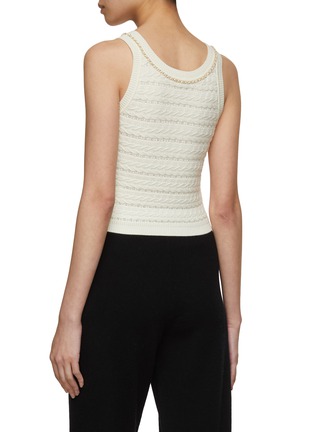 Back View - Click To Enlarge - CRUSH COLLECTION - Wool Cable Knit Tank Top