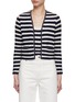 Main View - Click To Enlarge - CRUSH COLLECTION - Striped Chain Trim Knit Cardigan