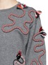 Detail View - Click To Enlarge - STELLA MCCARTNEY - Rope appliqué fleece sweatshirt
