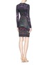 Back View - Click To Enlarge - ALEXANDER MCQUEEN - Moth print stretch jersey dress