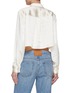 Back View - Click To Enlarge - GOOD AMERICAN - Cropped Satin Shirt