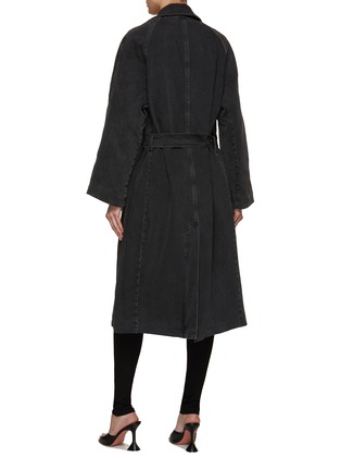 Back View - Click To Enlarge - GOOD AMERICAN - Uniform Denim Trench Coat