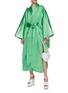 Figure View - Click To Enlarge - COMMON HOURS - Half Belt Robe Dress