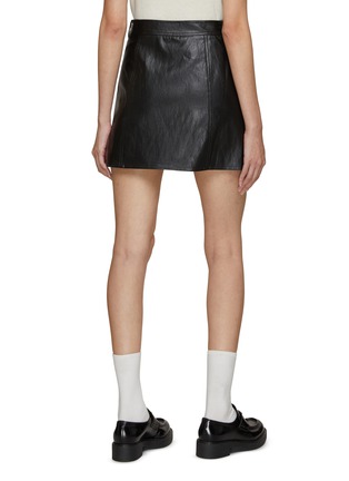 Back View - Click To Enlarge - DUNST - Vegan Leather Mini Skirt