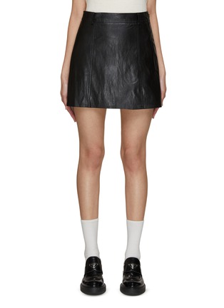Main View - Click To Enlarge - DUNST - Vegan Leather Mini Skirt