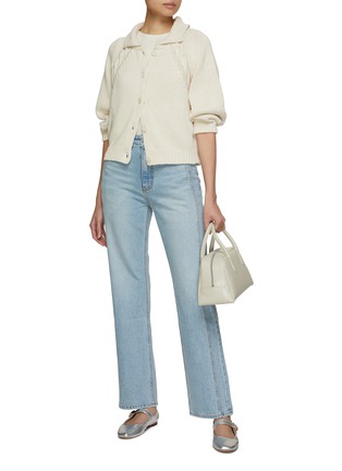Figure View - Click To Enlarge - DUNST - Linear Straight Leg Jeans