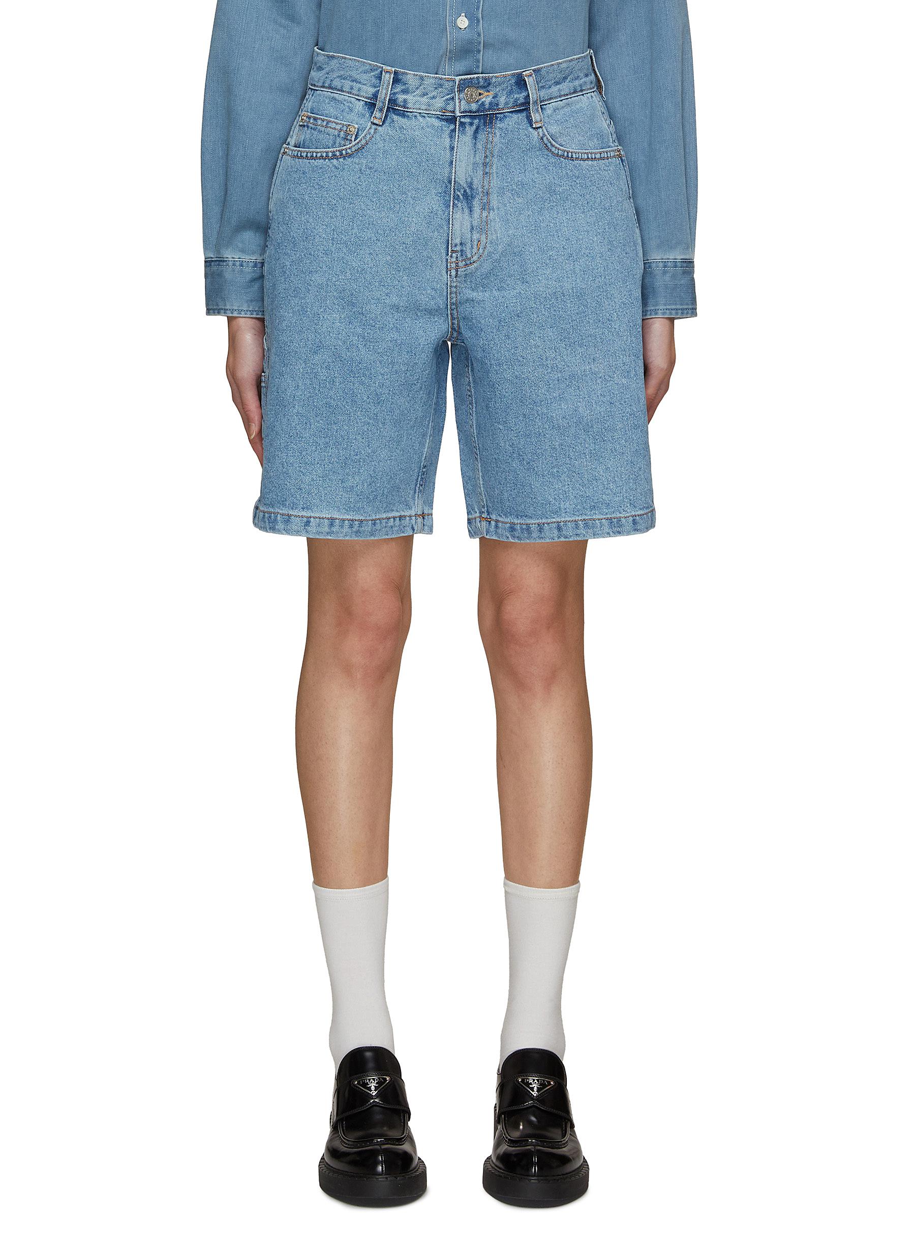 kumikumi hot girl style jeans shorts women's design sense raw edge tas –  Lee Nhi Boutique