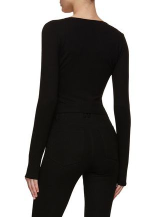 Back View - Click To Enlarge - GOOD AMERICAN - Ponte Corset Top