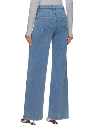 Back View - Click To Enlarge - GOOD AMERICAN - Jeanius Wide Leg Jeans